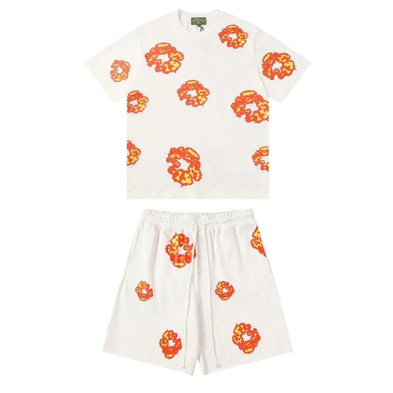 Conjunto Denim Tears remera y short — Vista completa