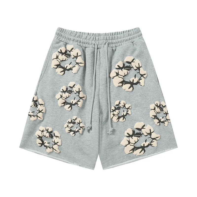 Short Denim Tears flores de algodón — Vista completa