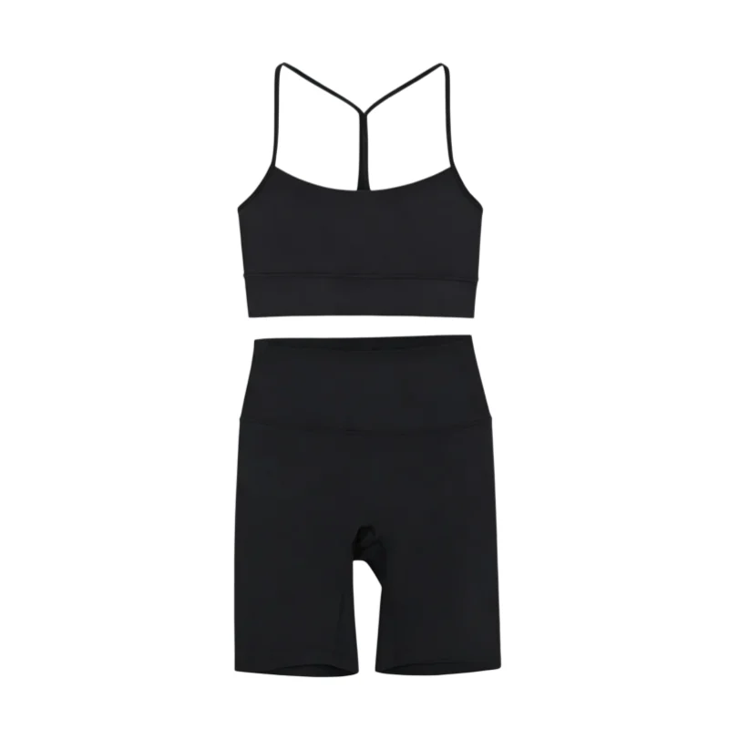Conjunto Lululemon top y calza corta — Vista completa