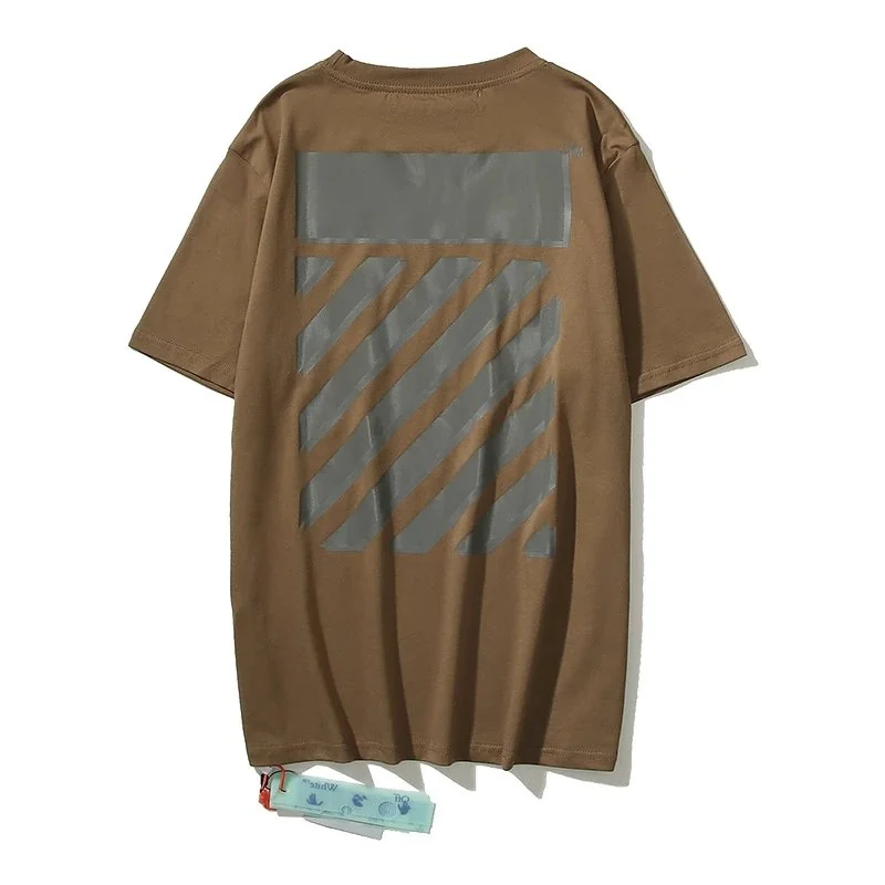 Remera Off-White flechas — Detalle de la textura