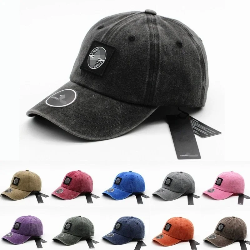 Gorra Stone Island lavada — Detalle de la textura