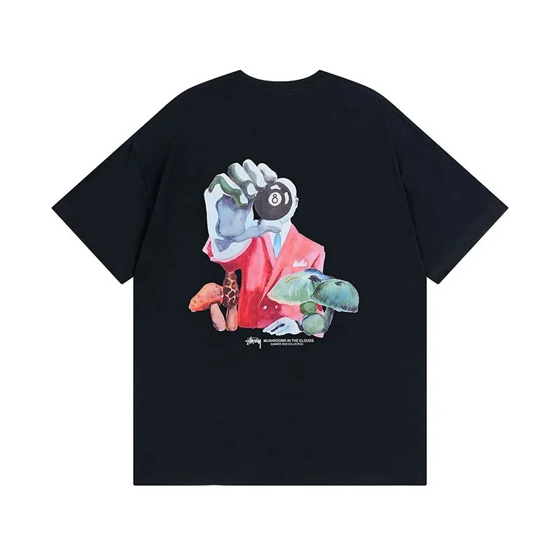 Remera Stussy Warrior Man — Detalle de la textura